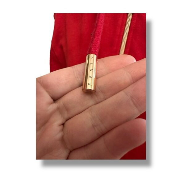 Women’s S Savage X Fenty Goji Berry Red FOREVER SAVAGE HOODED ONESIE S 4 6 - Picture 14 of 16